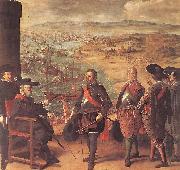 ZURBARAN  Francisco de Defence of Cadiz against the English oil